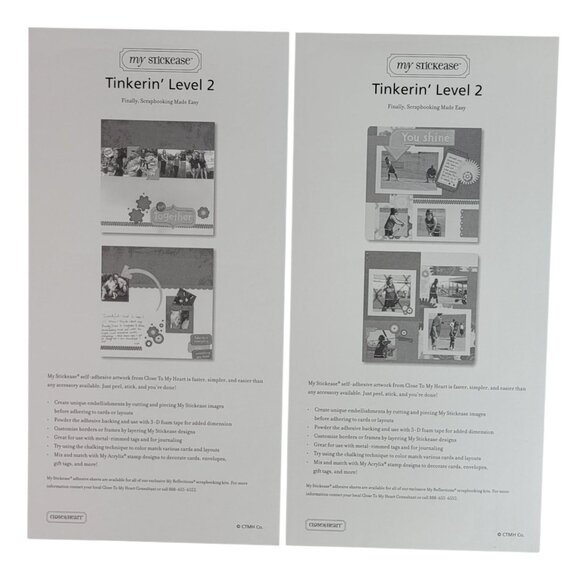 Close to My Heart Reflections Stickease X7113C Tinkerin' Robots Gears STEAM NEW - Picture 4 of 5